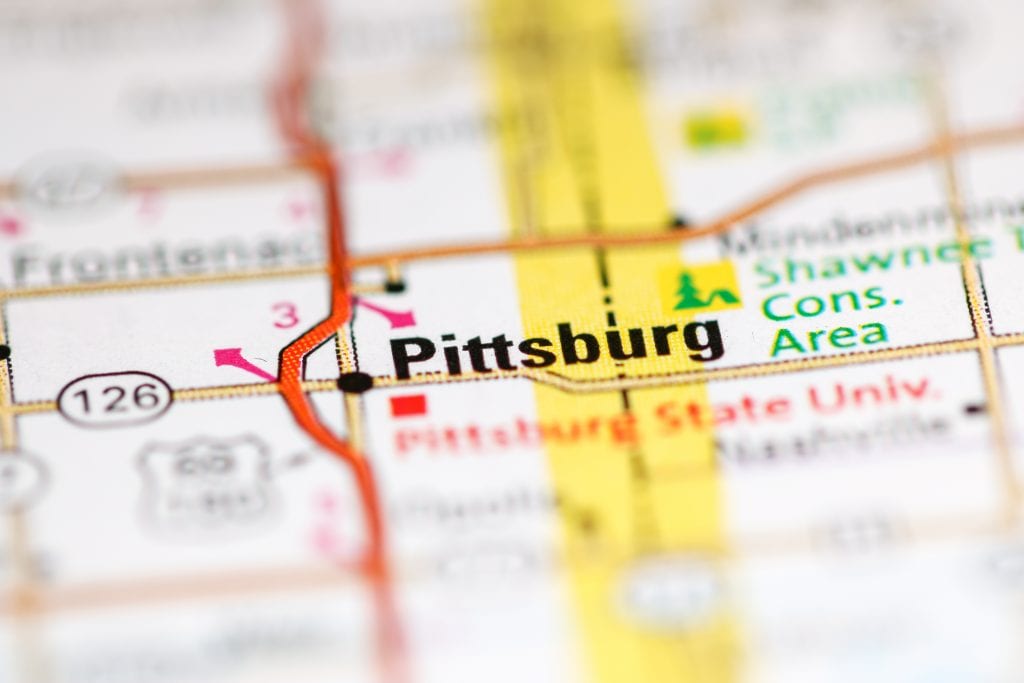 Mapa de la ciudad de Pittsburg 